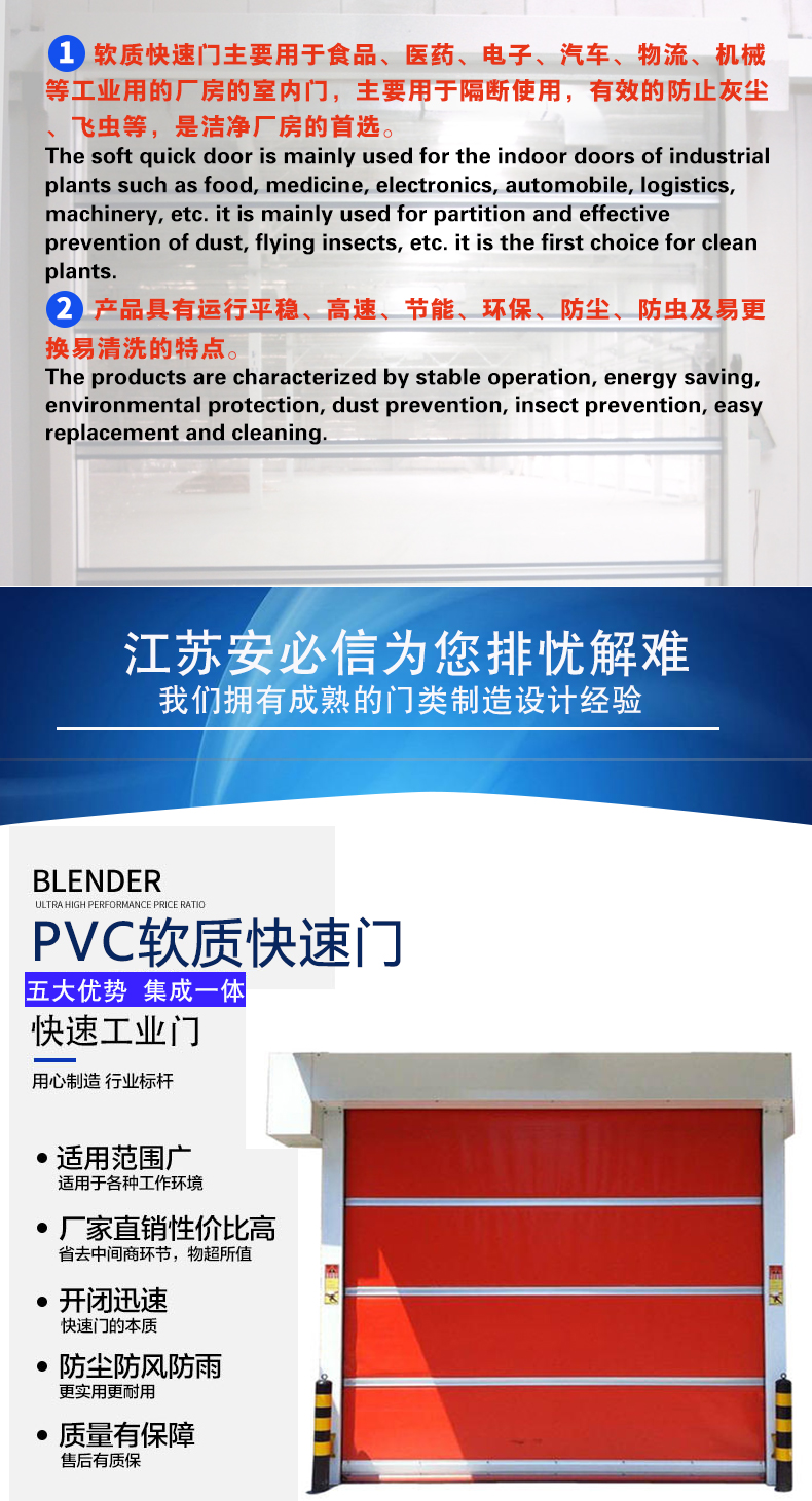 PVC快速卷帘门